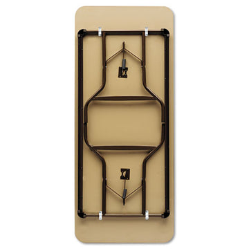 Iceberg Officeworks Classic Wood-laminate Folding Table, Straight Legs, 48 X 24 X 29, Walnut freeshipping - TVN Wholesale